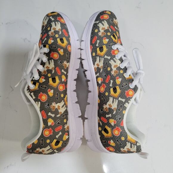 Jack Russell Patterned Sneaker Size 8 - Picture 3 of 9